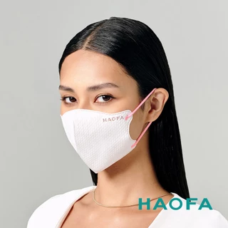 HAOFA氣密型99%防護醫療N95口罩彩耳款-粉紅(10入)