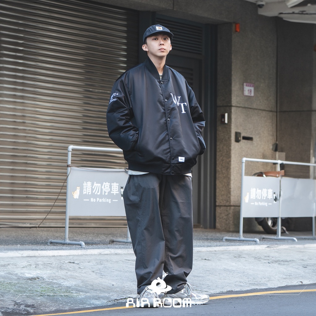 AirRoom 正品現貨2023AW WTAPS TEAM JACKET NYLON TWILL 棒球外套