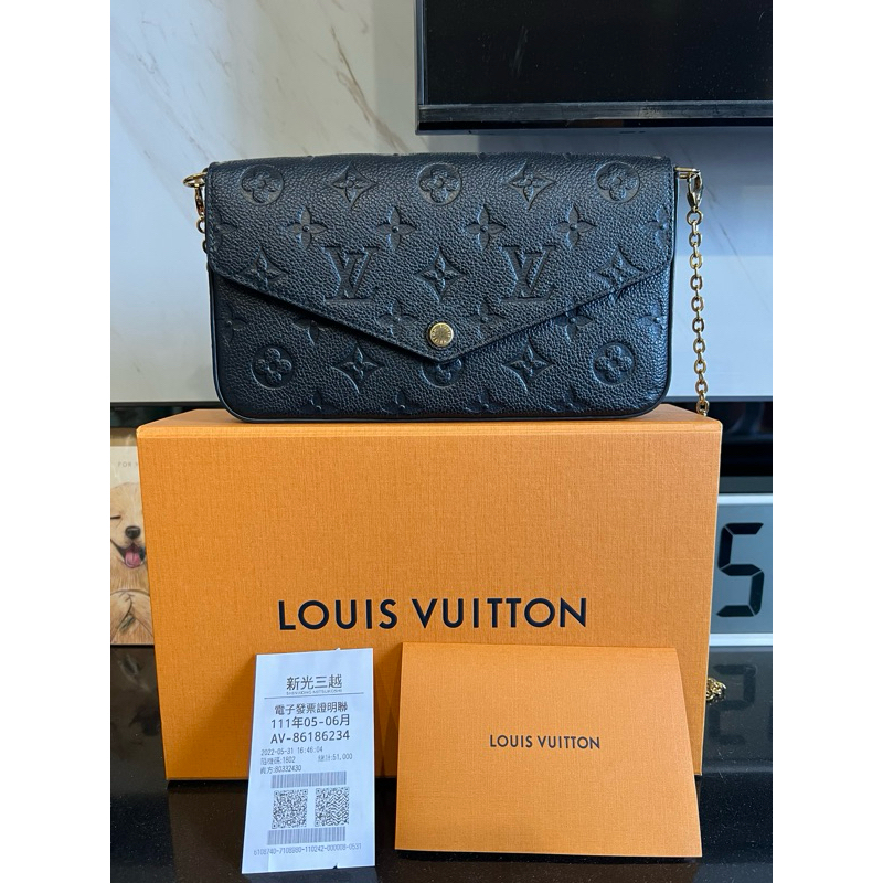 Louis vuitton felicie online pochette black