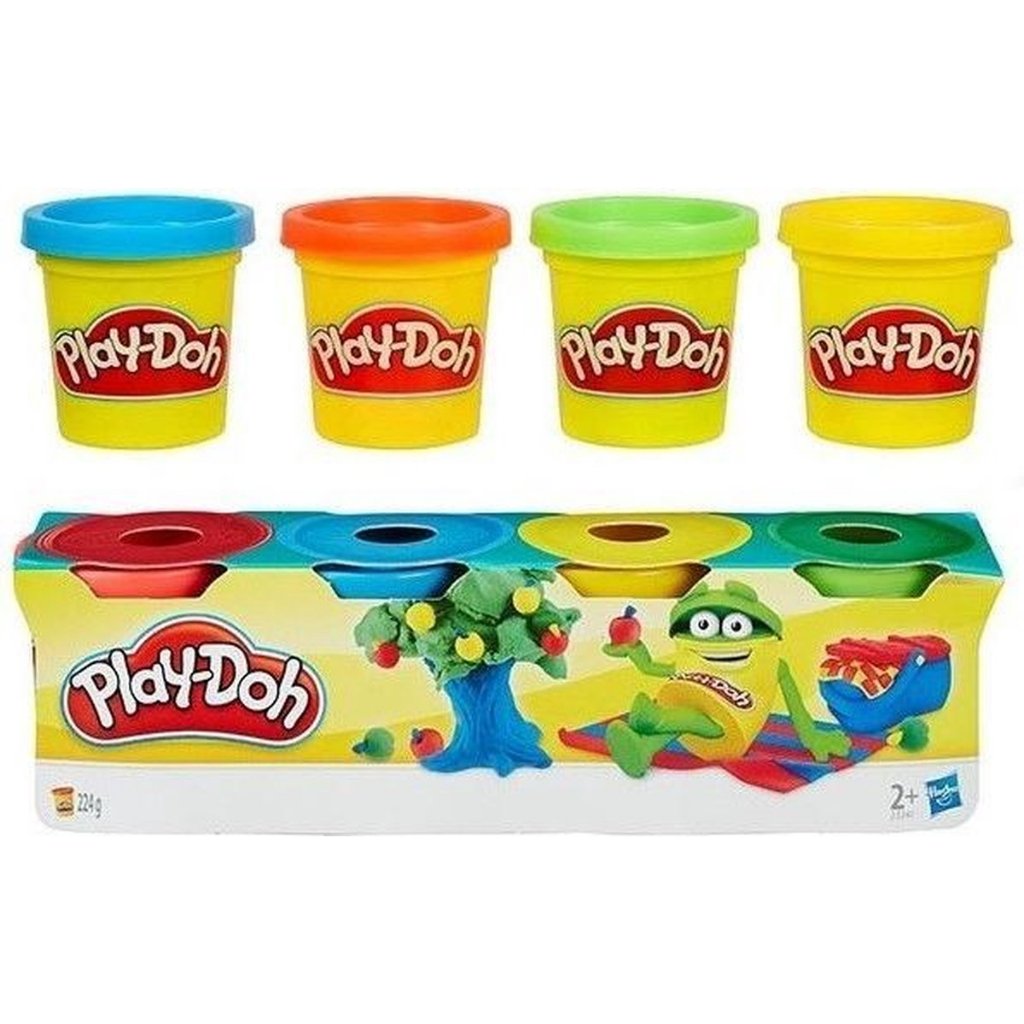 【W先生】培樂多 Play-Doh 黏土 補充罐 4色組 四色組經典 迷你四色組 安全 無毒 HB551 HE23241 | 蝦皮購物