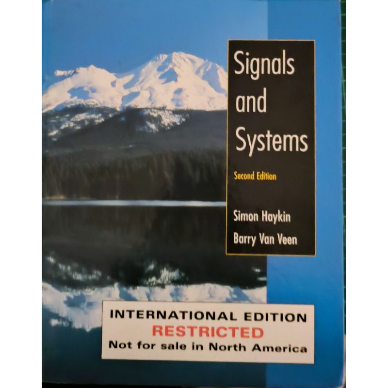 信號與系統第二版 Signals and Systems second edition Simon Haykin | 蝦皮購物