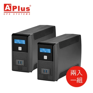 特優Aplus 【兩入組】超值優惠 在線互動式UPS Plus1L-US800N (800VA)+監控軟體