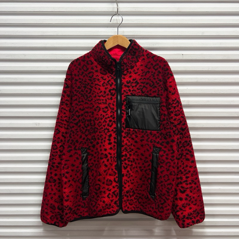 OPMM》-[ Supreme ] Leopard Fleece Reversible Jacket | 蝦皮購物