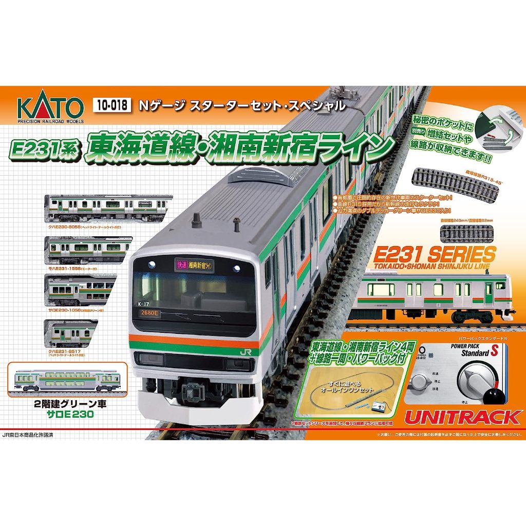 全新限量珍藏品】KATO (10-018) E231系東海道線・湘南新宿ライン鐵道 