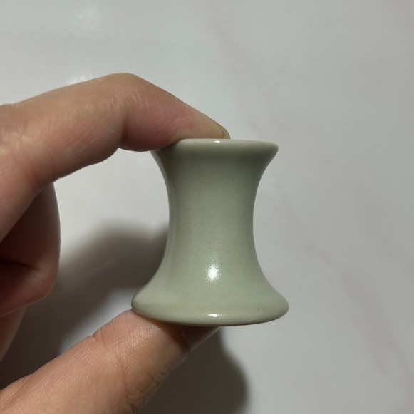 紅芳庭【天青汝窯蓋置】茶擱茶具日式茶置茶托白瓷茶壺蓋置日式茶具壺蓋