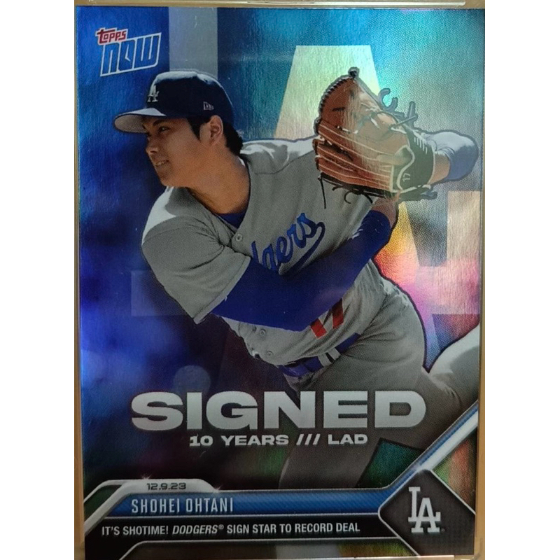 大谷翔平低限量變異道奇卡（2023 Topps Now Shohei Ohtani OS-21）