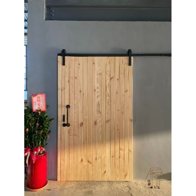佳源木業 美式拉門店面拉門穀倉門滑移門企口板木材緩衝拉門懸吊拉門工廠直營工業風室內裝潢室內家居家具家居選物 | 蝦皮購物