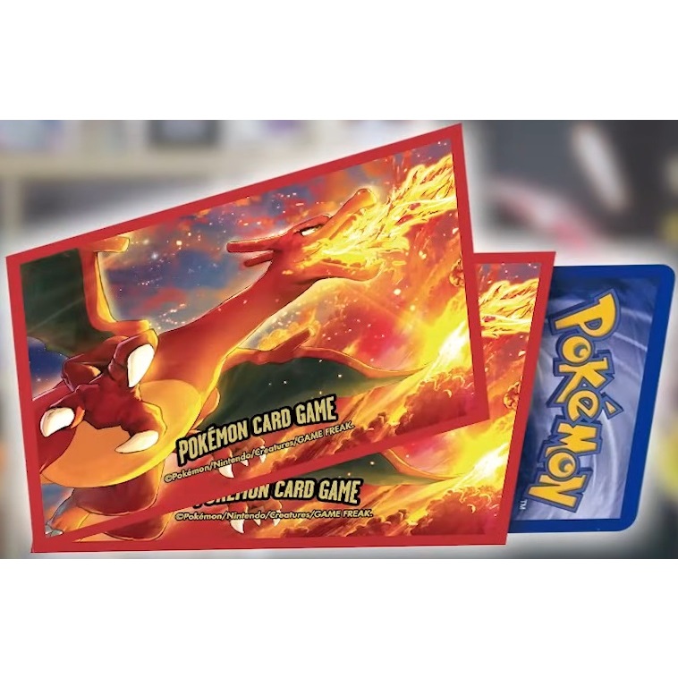 PTCG 中文版頂級收藏箱噴火龍特典卡卡牌收納箱牌組卡套皮製牌組收納盒