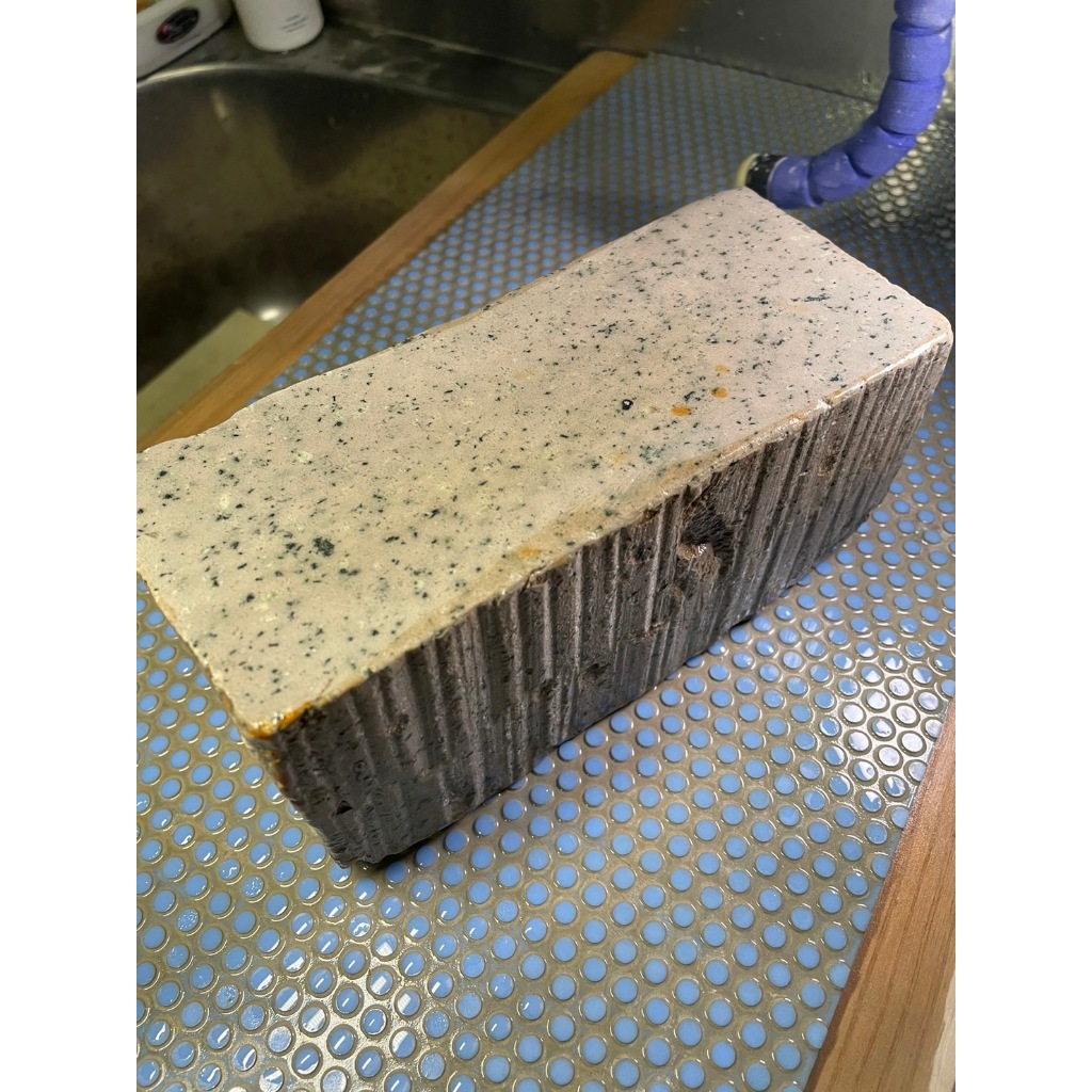 天然砥石巨大極厚但馬但馬砥約2304g 中砥石／鉋鑿剃刀包丁 