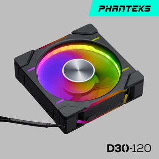 Phanteks 追風者D30-120 ARGB 黑色高階散熱風扇/單包裝/三包裝/正轉/反轉/厚度30mm