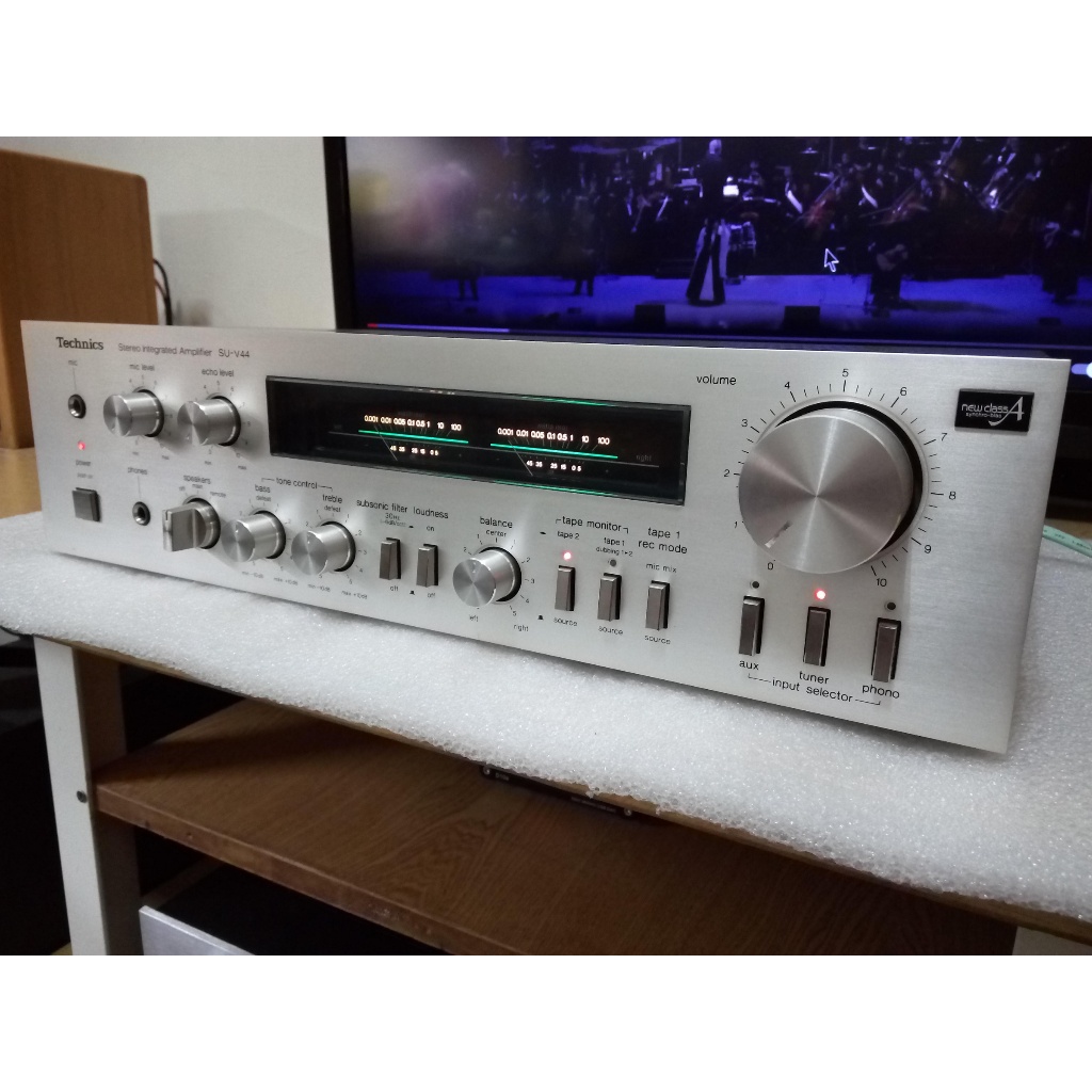 Technics SU-V44 松下 A級動作 擴大機 日本製 功能正常 極新美品