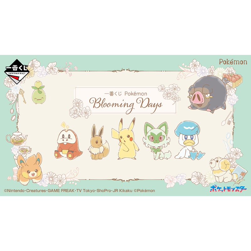 一番賞 寶可夢 Pokemon Blooming Days（全新日本正版）請先聊聊詢問（款式、數量、價格）