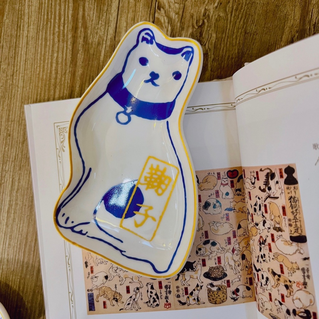 出清優惠]現貨日本浮世繪大師歌川國芳《貓之東海道五十三次》 貓咪陶瓷