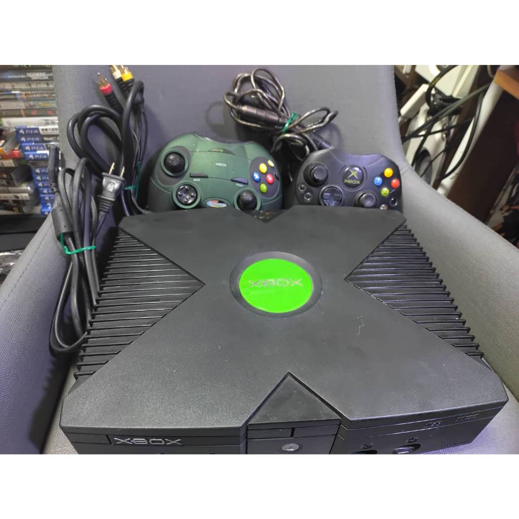 微軟microsoft XBOX1 一代 F23-00064遊戲主機 可過顯示不運作 零件收藏機 拍桌 整套1990 | 蝦皮購物