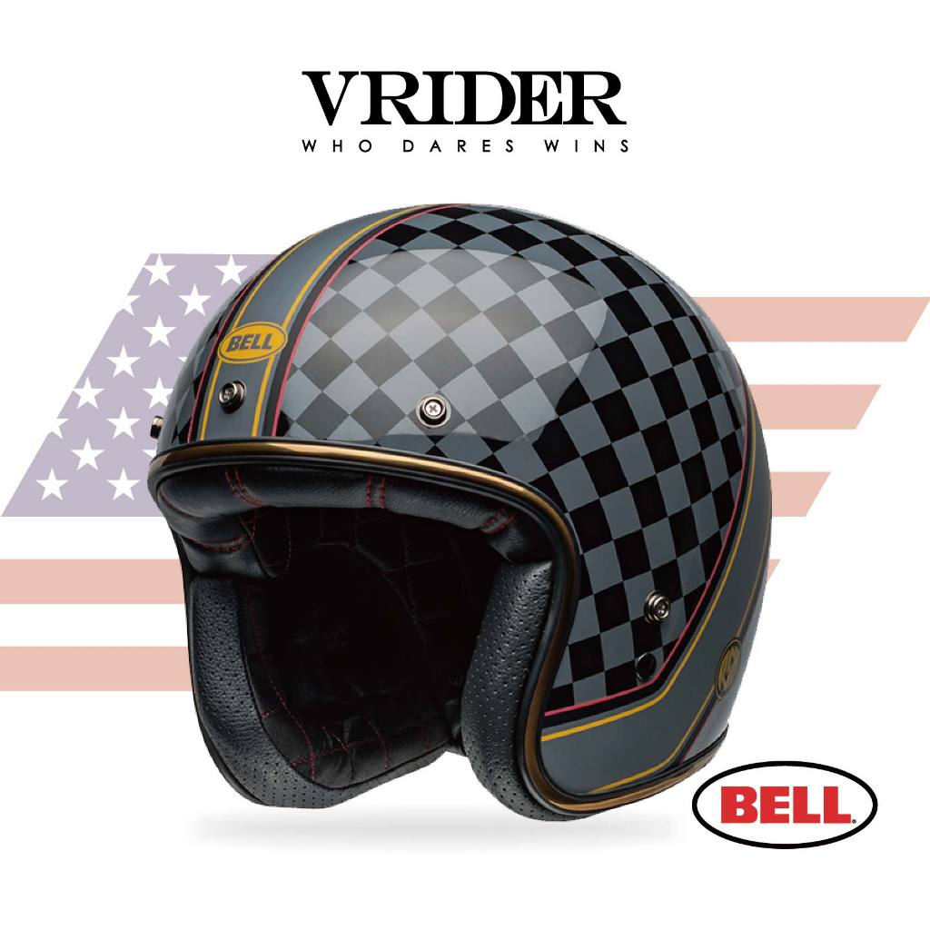 【VRIDER】總代理直營 Bell - CUSTOM 500 RSD WREAKERS 決勝時間 3/4罩 復古 | 蝦皮購物