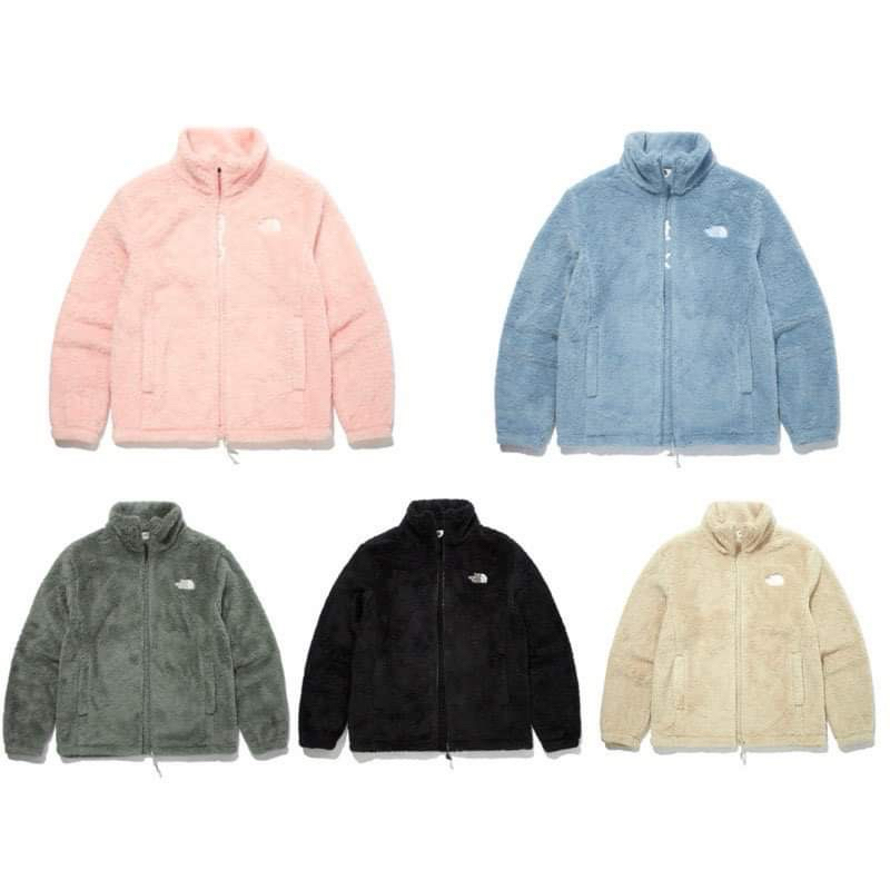 The North Face Comfy Alpha Fleece Zip Up 絨毛外套毛毛外套藍韓國