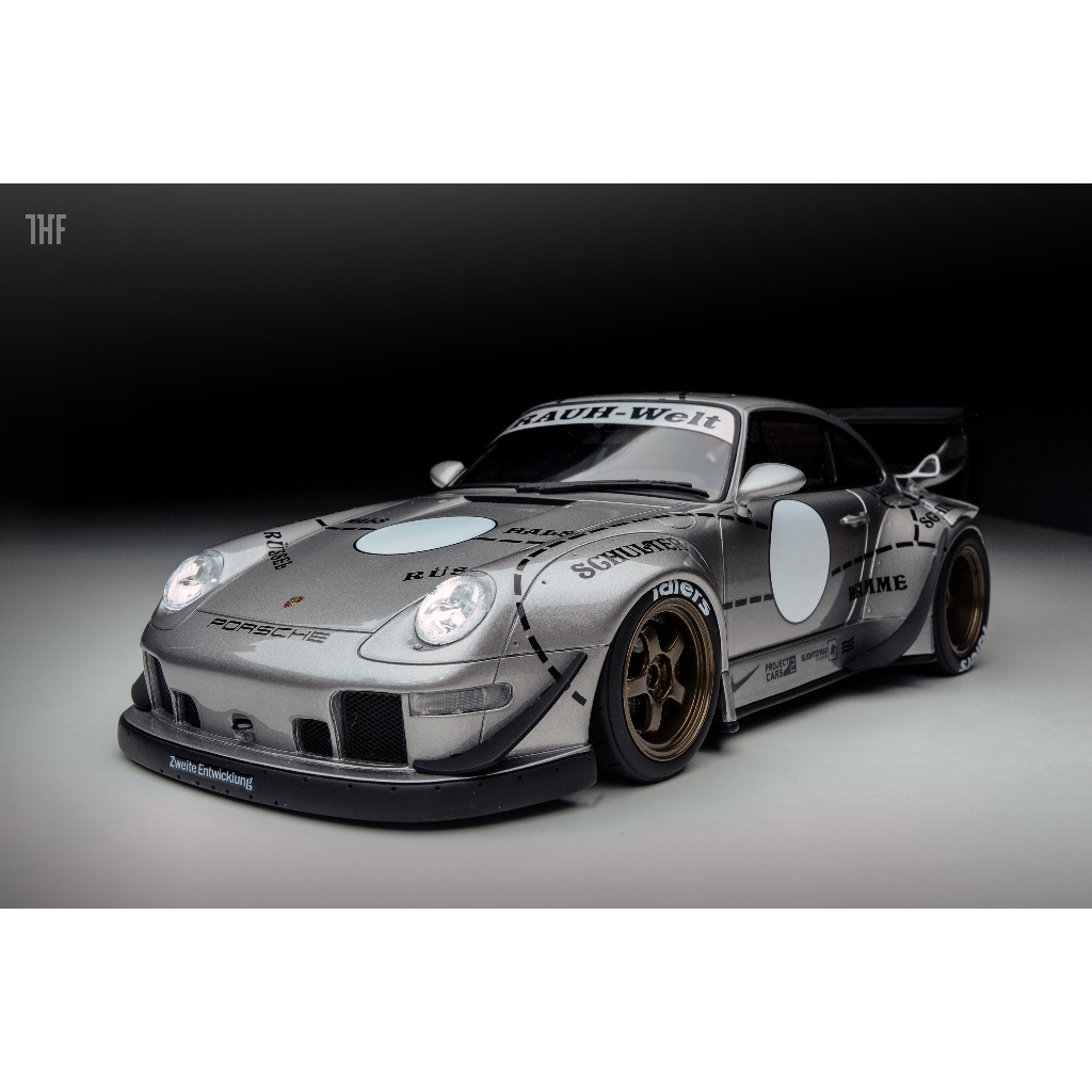 Porsche 911 993 RWB Silver Phantom 亞洲限定1/18 GT Spirit | 蝦皮購物