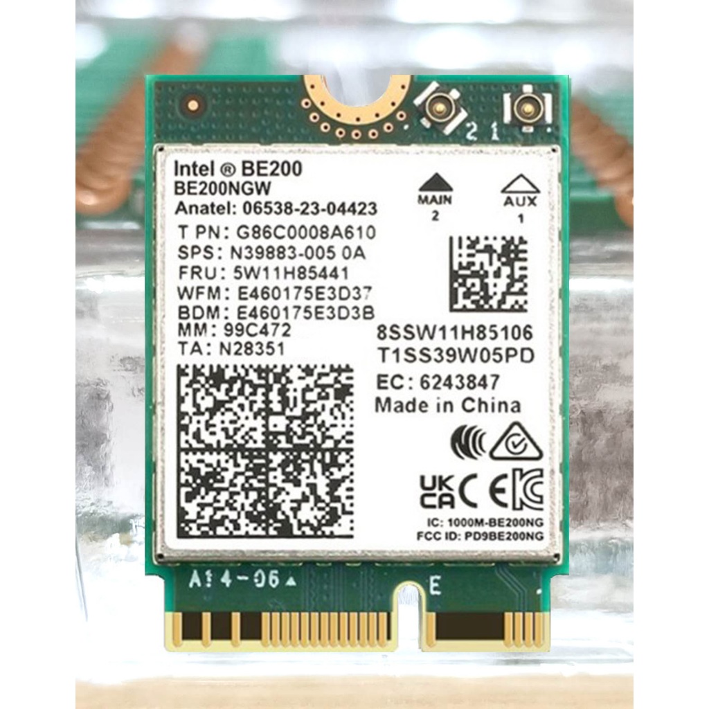 現貨 Intel BE200 WiFi7 WiFi6E 6G 藍芽 5.4 三頻 5G 筆記型電腦 無線網路卡 M.2 蝦皮購物