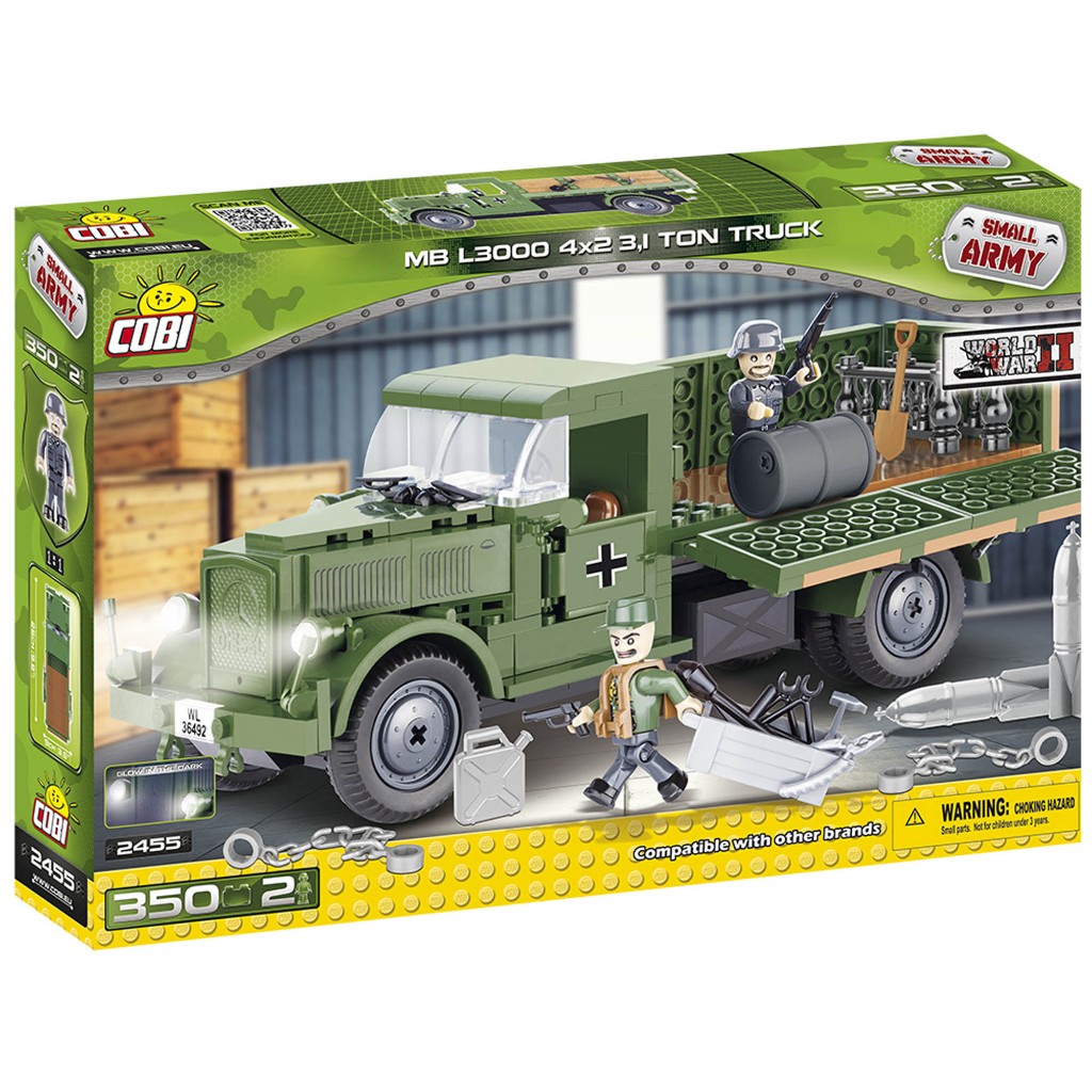 Cobi 2455 MB L3000 4X2 3.1TON TRUCK 賓士 卡車 軍用貨卡 | 蝦皮購物