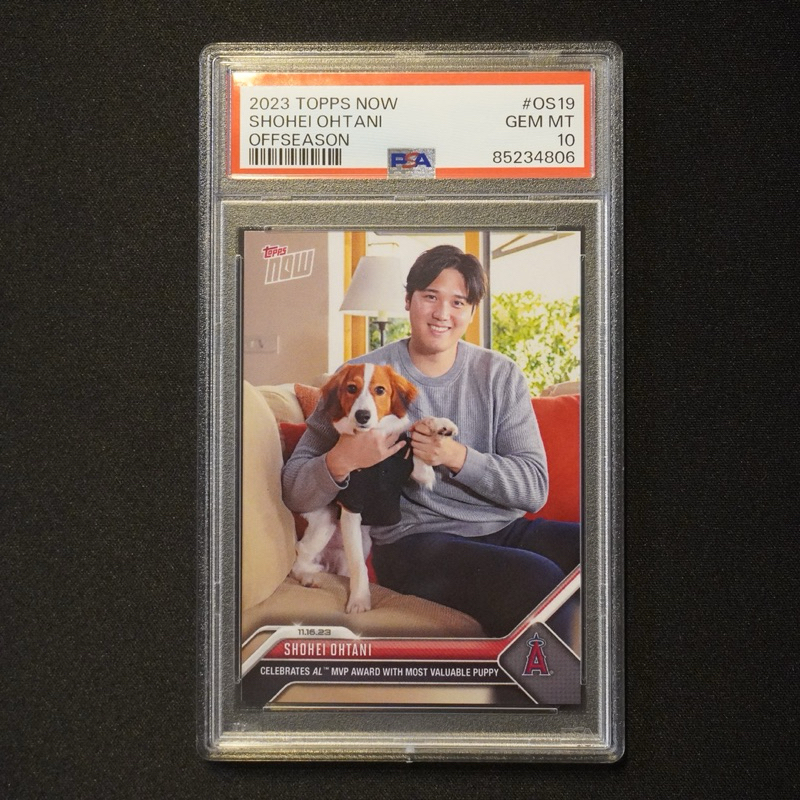 321出貨> PSA10 TOPPS NOW MLB OS-19 大谷翔平MVP 狗狗季外PSA 鑑定 