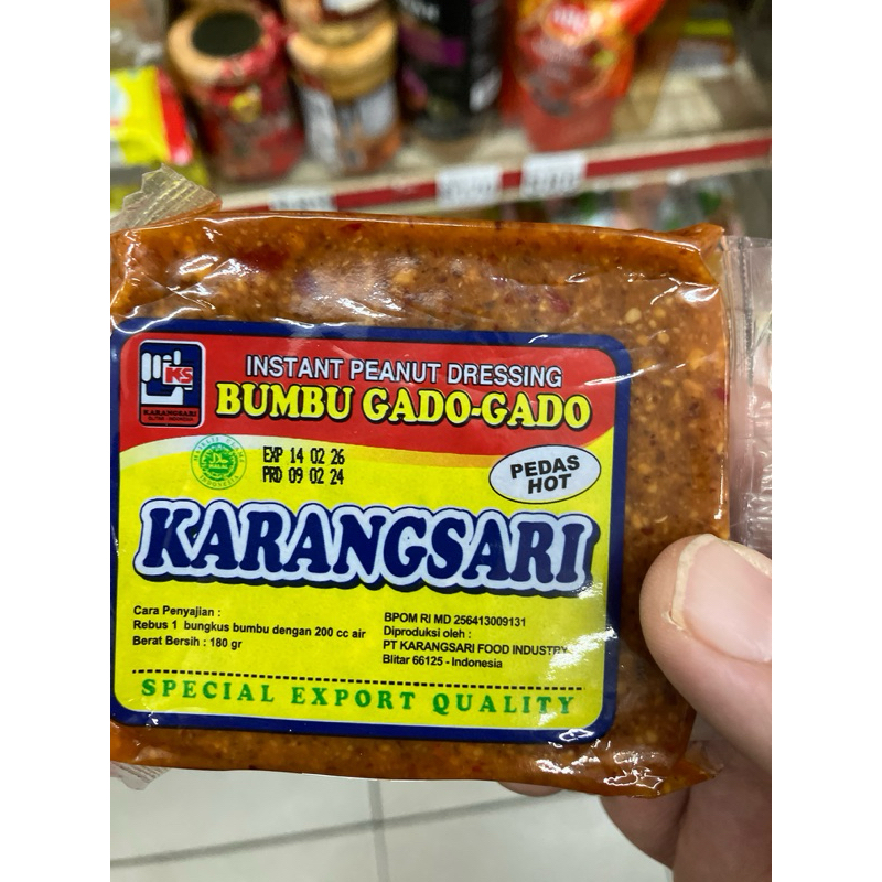 台灣現貨karangsari bumbu gado-gado tidak pedas (mild) 180g | 蝦皮購物