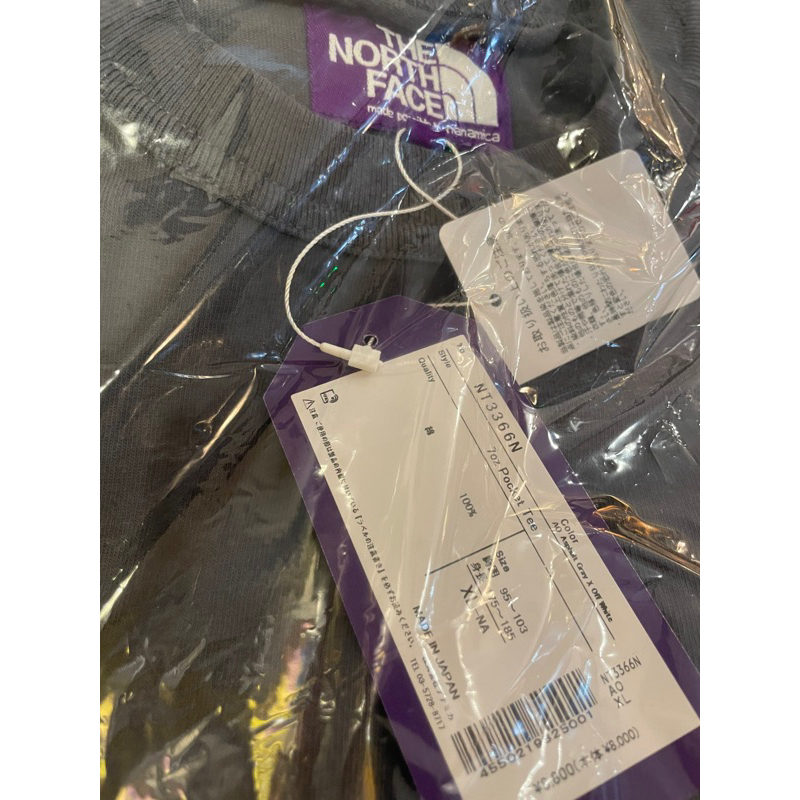 日本限定THE NORTH FACE PURPLE LABEL / 7oz Pocket Tee 紫標口袋短T