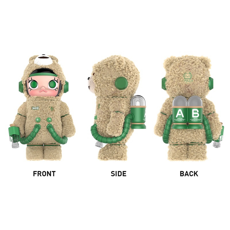 POP MART MEGA SPACE MOLLY TED 2 400% 泡泡瑪特熊麻吉泰迪熊公仔楠希