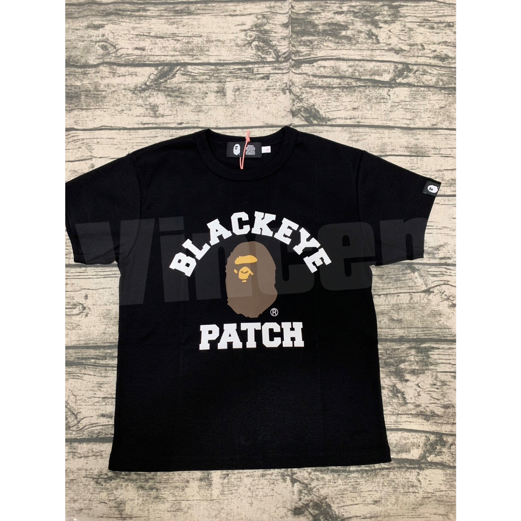 全新現貨【 BAPE X BLACK EYE PATCH 】COLLEGE MINI TEE 緊身短TEE 