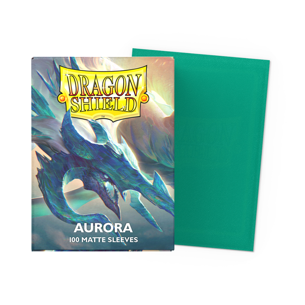 [ALG 卡牌專門] Dragon Shield 龍盾 Matte 磨砂材質 Aurora 極光綠 卡套 100張入 | 蝦皮購物