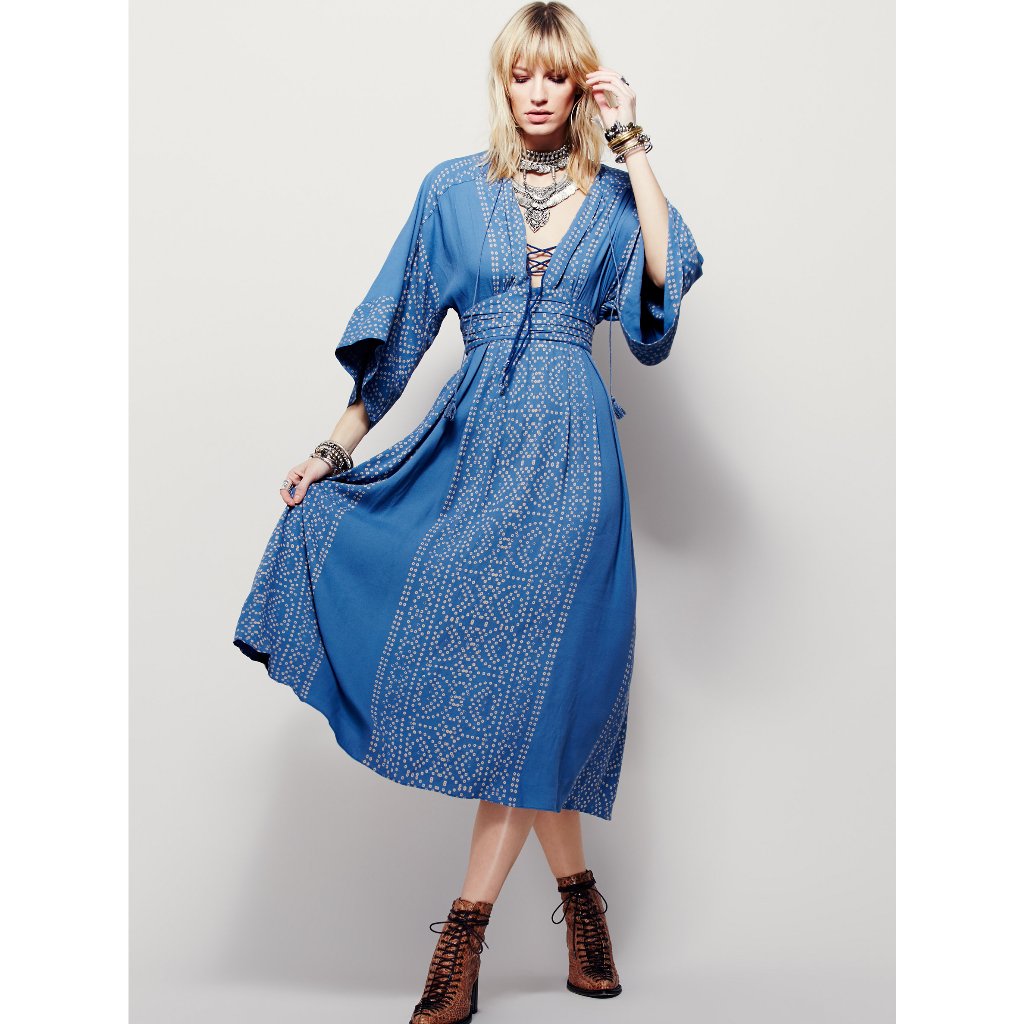 free people modern kimono dress Free People Modern Kimono Dress in Gray
