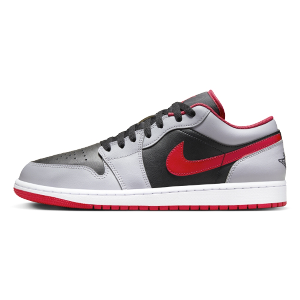NIKE 耐吉】NIKE AIR JORDAN 1 LOW 皮革低筒休閒鞋AJ1 白黑綠墨綠男鞋553558-092 DOT