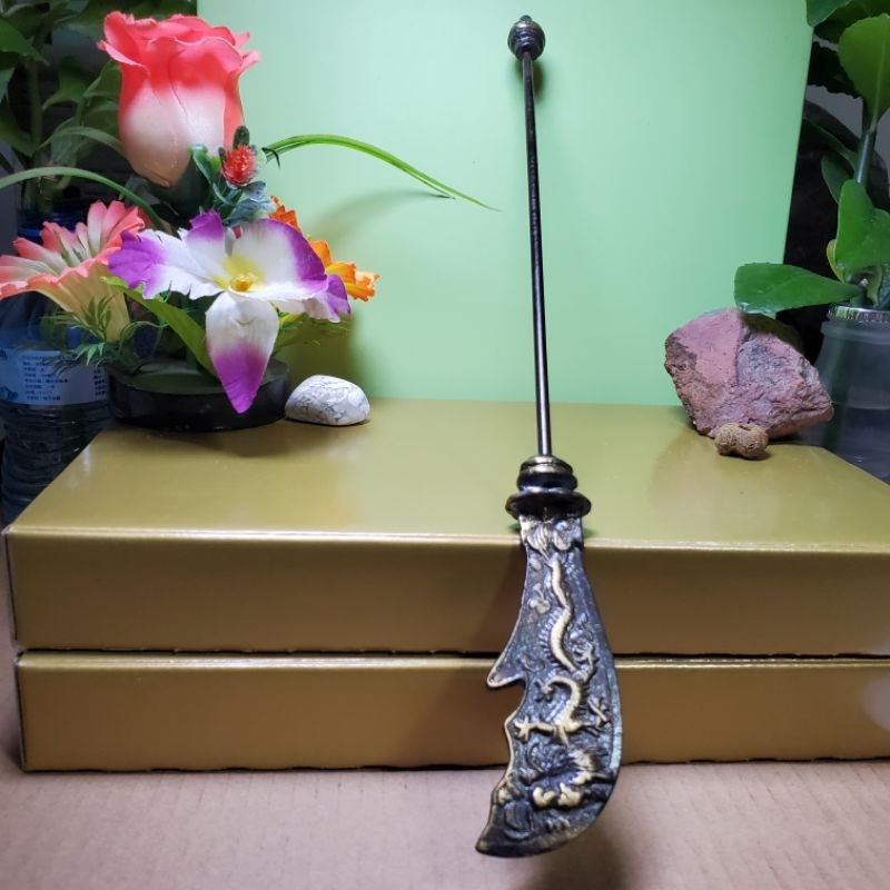 【品味閣】銅雕 4.0mm 關刀 青龍偃月刀 | 蝦皮購物