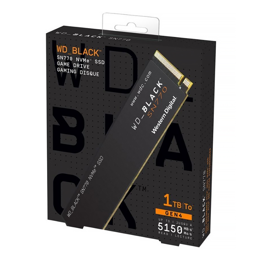 威騰黑標WD BLACK 1TB SN770 NVMe Pcle M.2 2280 SSD 固態硬碟台灣公司