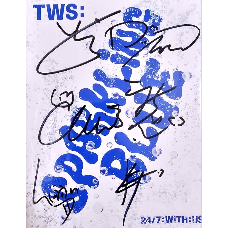 Mwave 簽專】TWS 💽✍️ 簽名專輯Sparkling Blue 親筆簽名