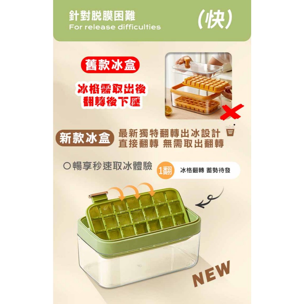 🏆【清SALE】可疊加附蓋快取翻轉製冰盒(現貨附發票)增冰鏟/翻轉冰盒/快取冰盒/製冰盒/堆疊加量/冰盒/冰格/儲冰盒 | 蝦皮購物
