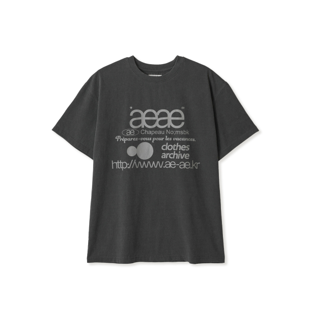 Tシャツ・カットソー AEAE STICKER T-SHIRTS 5BNY103 Qoo10 aeae 即日発送 DOT SMALL ロゴ 半袖