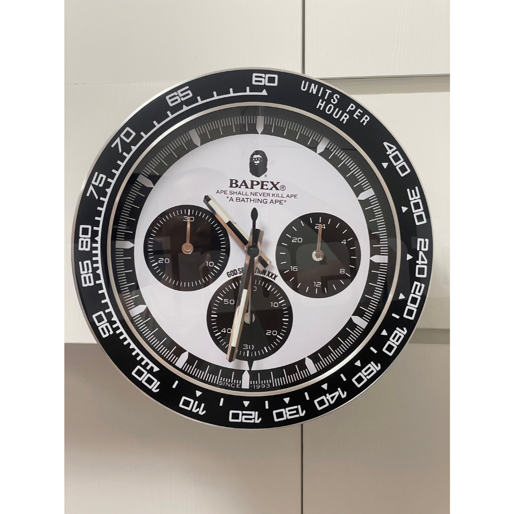 全新現貨BAPE X GOD SELECTION XXX WALL CLOCK 猿力士掛鐘| 蝦皮購物
