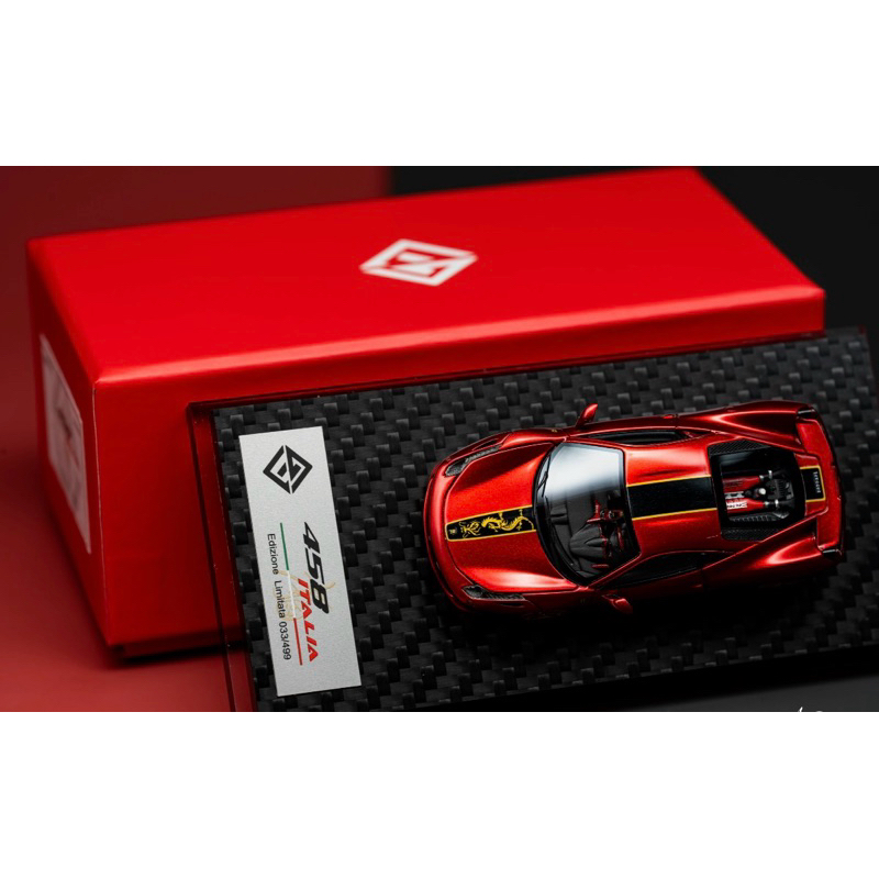 GW GOD WEALTH 1:64 Ferrari 458 Italia 樹脂龍年特別版限量499pcs