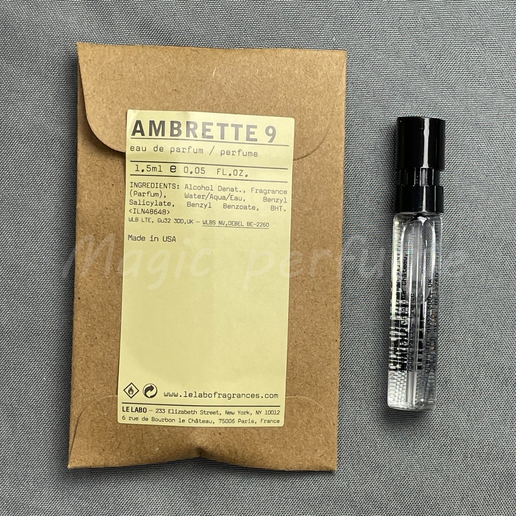 香水實驗室 黃葵9 Le Labo Ambrette 9香水樣品試用裝 香氛噴霧 旅行香水 隨身攜帶1.5ml | 蝦皮購物