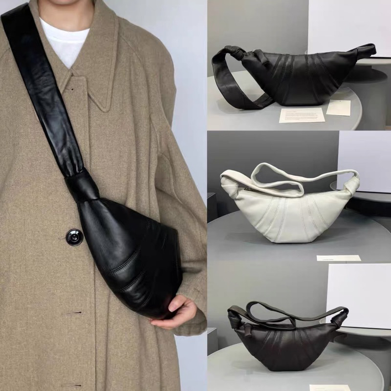 Lemaire小號羊皮牛角包 經典時尚可頌餃子包 男女同款 男女斜挎側背包 半月包 男女包肩背包 | 蝦皮購物