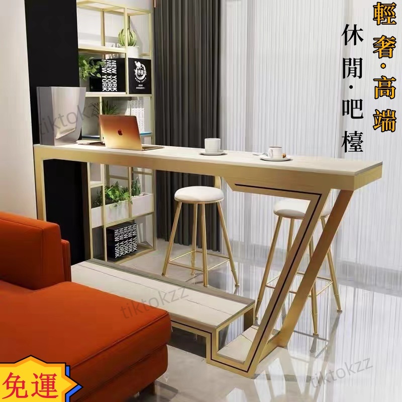 免運費-【含發票】意式岩板橫廳客廳吧台隔斷櫃輕奢創意靠牆吧台桌酒吧台家用高腳桌 高腳桌 吧檯桌 岩板吧檯桌 吧檯 隔斷 | 蝦皮購物