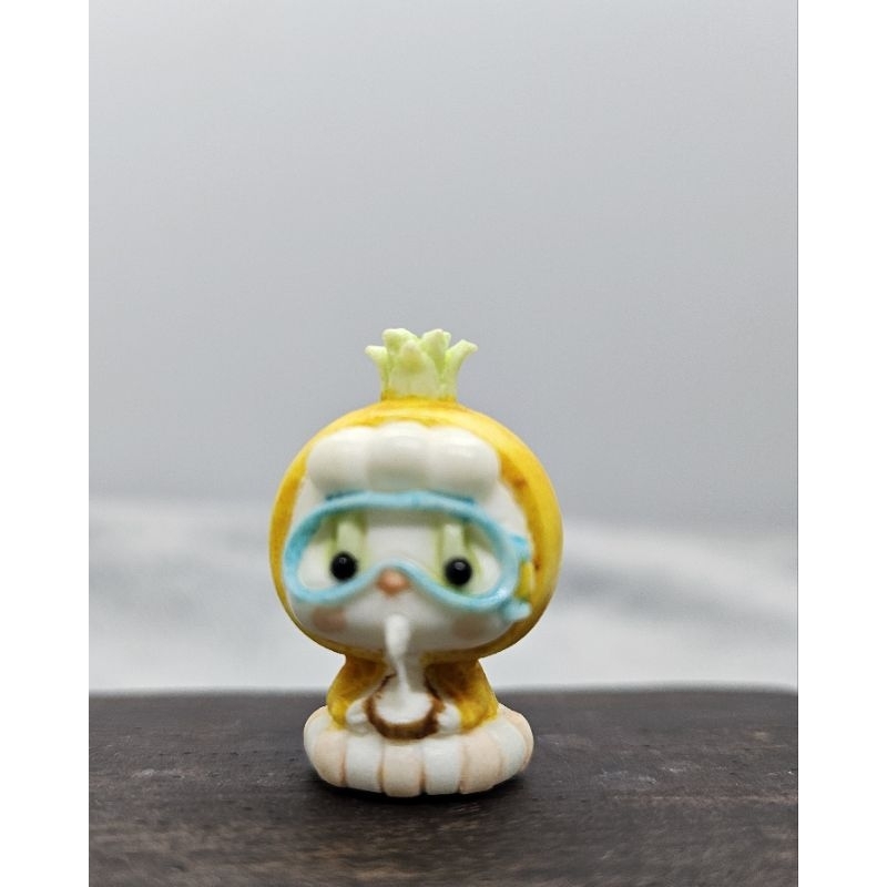 鹿角根付可愛萌寵游泳小鴨吃瓜群眾土豆裂嘴獸手工染色雕刻DIY手