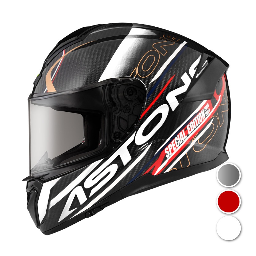 [安信騎士] ASTONE GT6F 彩繪 YA3 15週年紀念 全罩式安全帽 內襯可拆洗 內墨鏡片 | 蝦皮購物