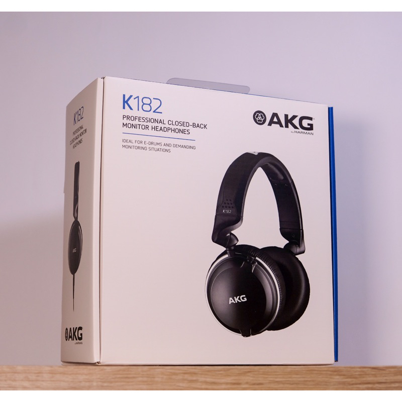 【台灣現貨】代購 原廠 AKG K182 監聽耳機 封閉式 耳罩式耳機 錄音室監聽 Podcast K-182 181 | 蝦皮購物