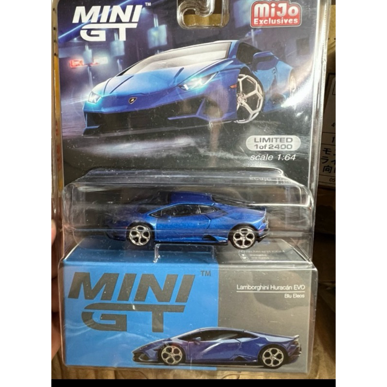 天星王號= MINI GT #229 Lamborghini Huracan EVO Blu Eleos 美國吊卡