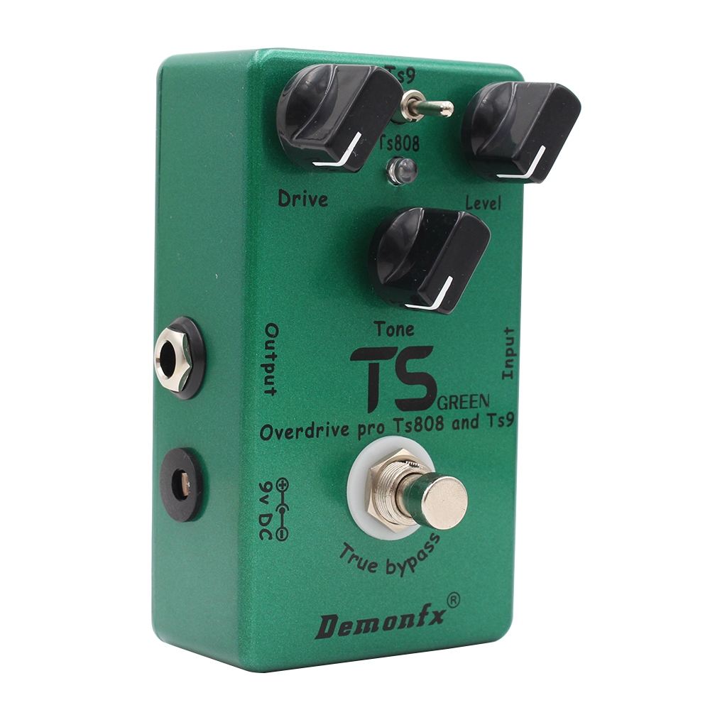 Demonfx TS Green 電吉他破音效果器ts9 ts808 tube screamer 雙模式