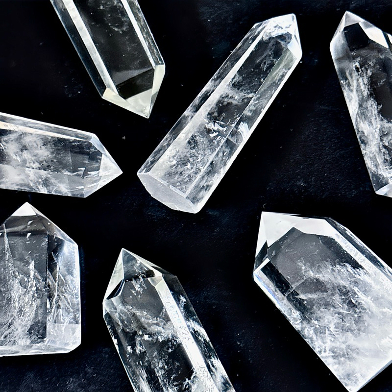 尋寶家】天然水晶柱白水晶柱水晶柱風水柱鎮宅辟邪淨化消磁六角柱消除負 