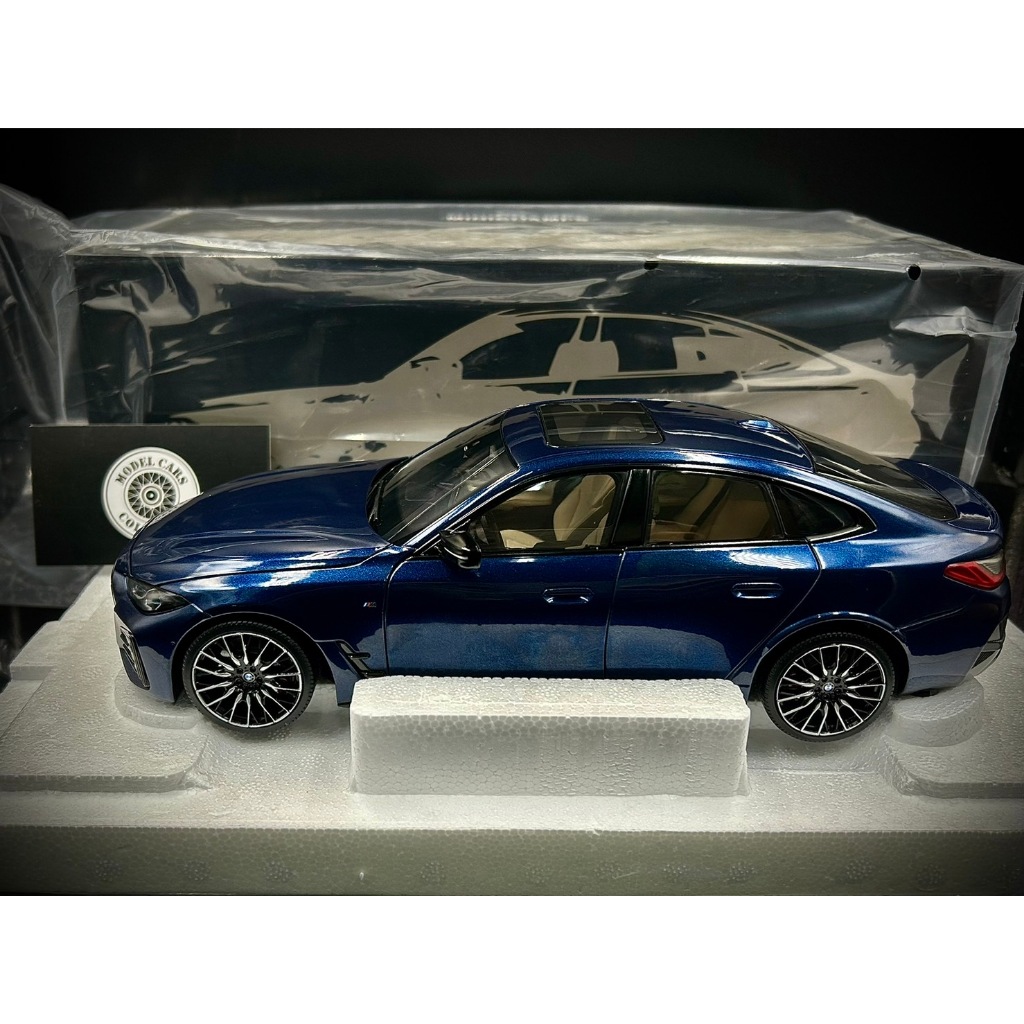 收藏模人】 Minichamps BMW i4 M50 2022 藍色寶馬1:18 1/18 收藏模人】 Minichamps BMW i4 M50 2022 藍色寶馬1:18 1/18