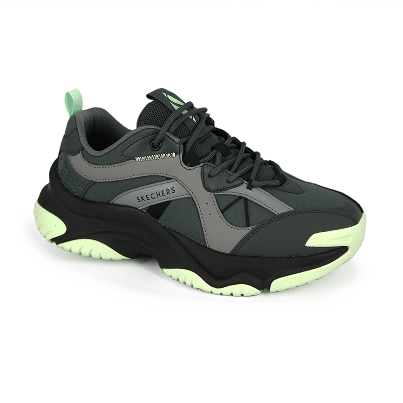 【SKECHERS】休閒系列 MOONHIKER-183185-黑綠\男 | 蝦皮購物
