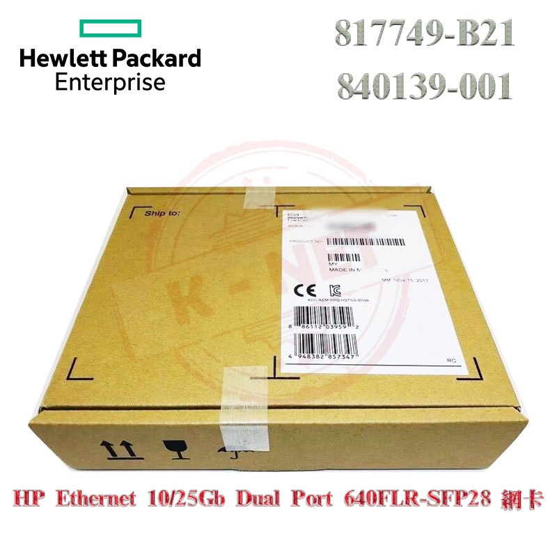 HPe - Carte réseau 640FLR-SFP28 10/25Gbps SFP+ - HP/N : 817747-001